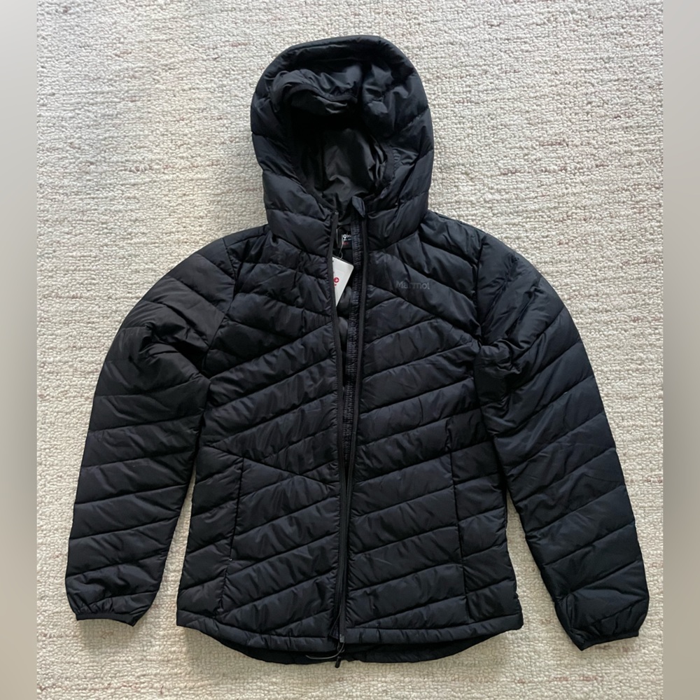 BRAND NEW Women’s Marmot Black Highlander Hoodie Jacket - Medium